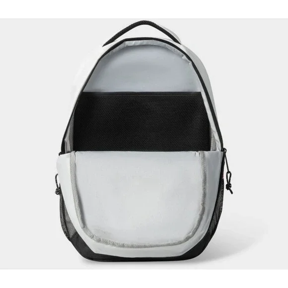 Champion Center Backpack White Laptop Sleeve & Padded Zipper Pockets BRAND NEW - Picture 2 of 10